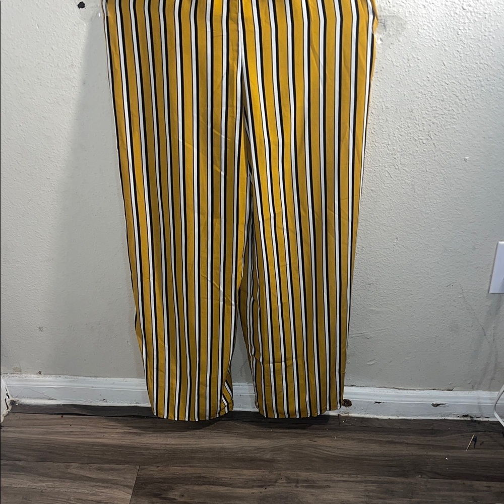 Abercrombie & Fitch Mustard and Black Striped Jumpsuit - Picture 2 of 7